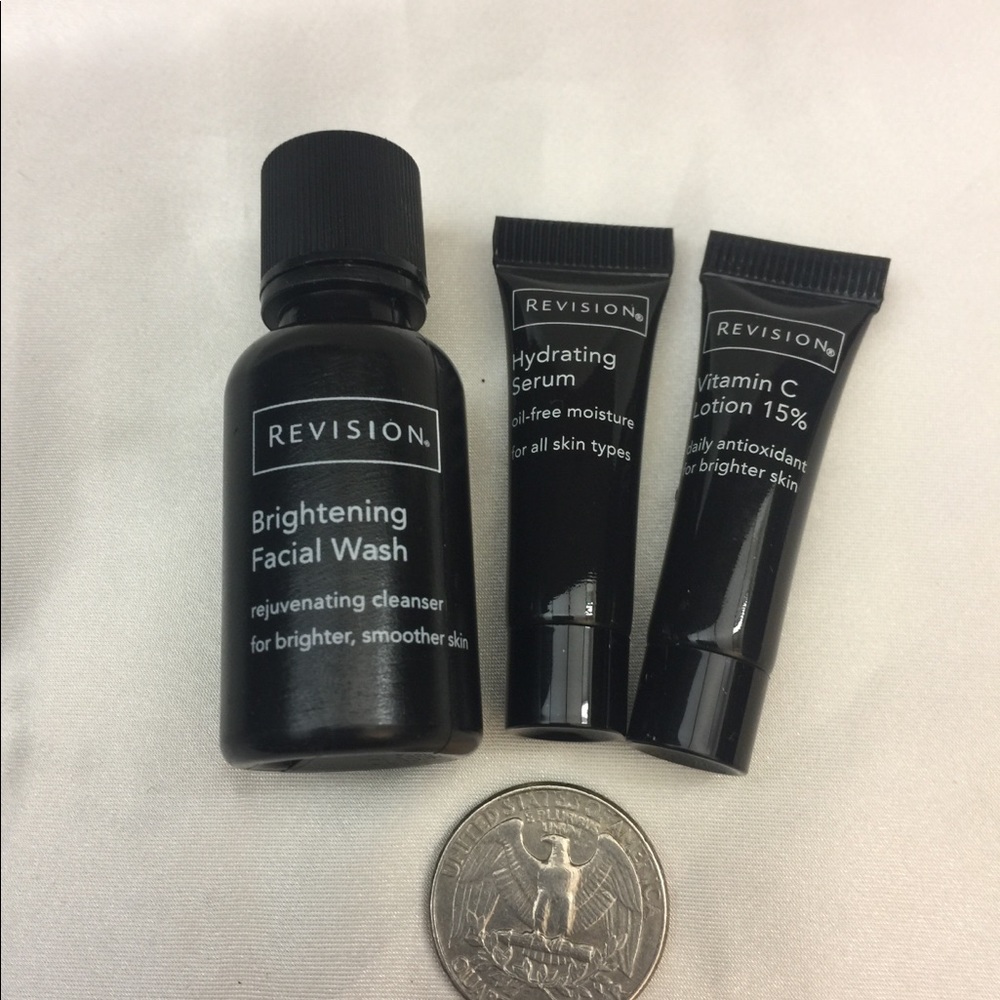 Revision Brighten Cleans, Vit C Lotion, & Serum